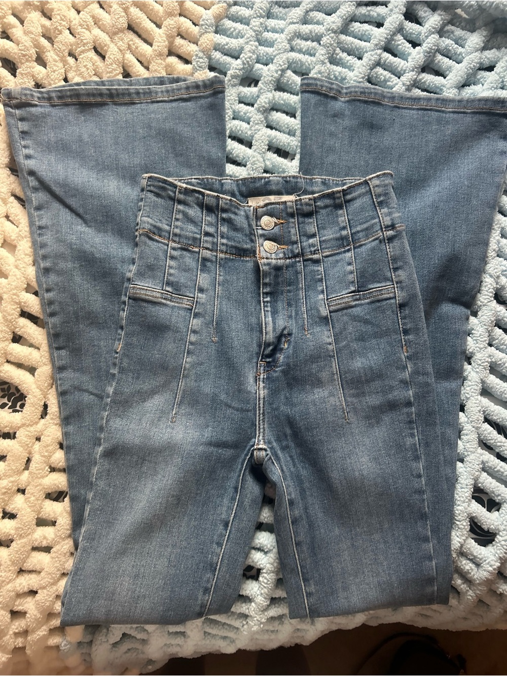 Free People High-Rise Light Blue Women's Jeans